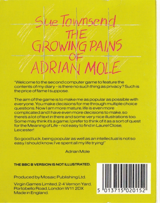 Growing Pains Of Adrian Mole, The - Dos