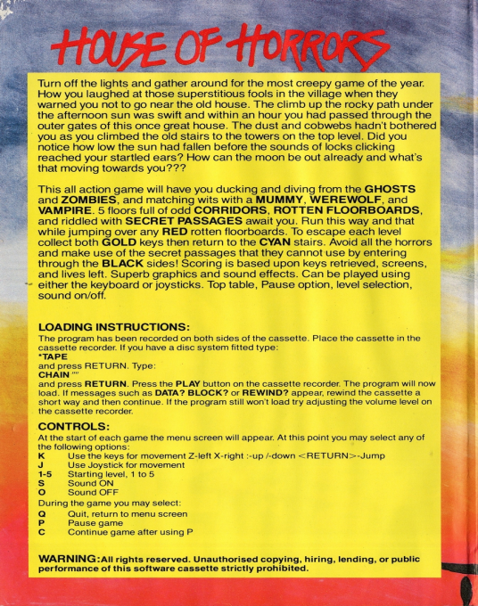 House Of Horrors - Dos