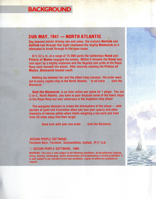 Sink The Bismarck - Dos