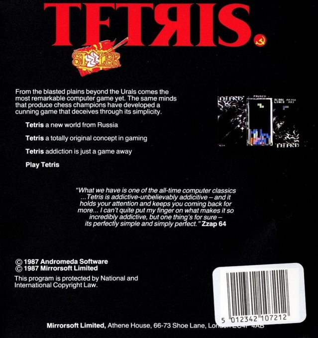 Tetris (Mirrorsoft) - Dos