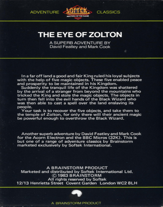 The Eye Of Zolton - Dos