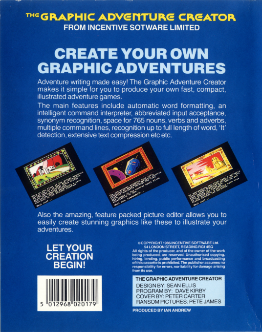 The Graphic Adventure Creator - Dos
