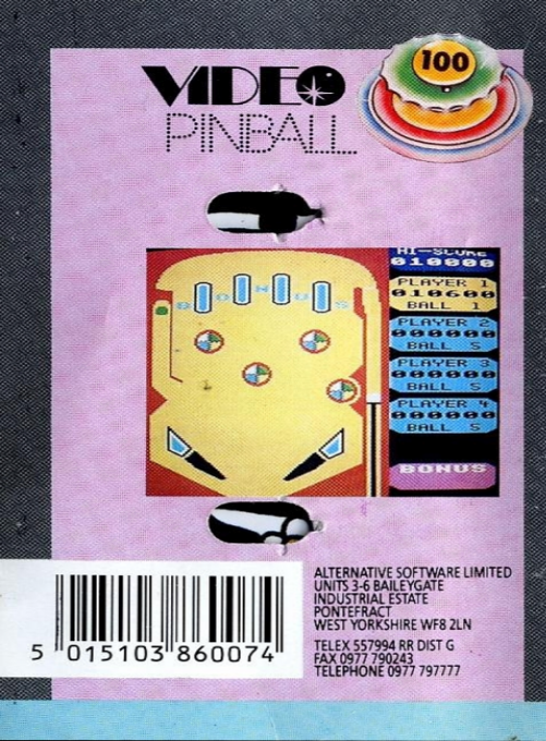 Video Pinball - Dos