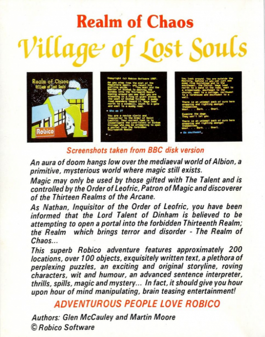 Village Of Lost Souls - Dos