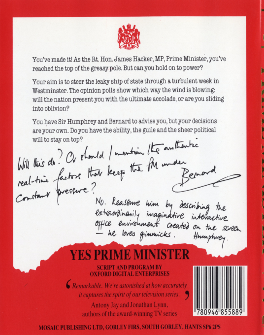 Yes, Prime Minister - Dos