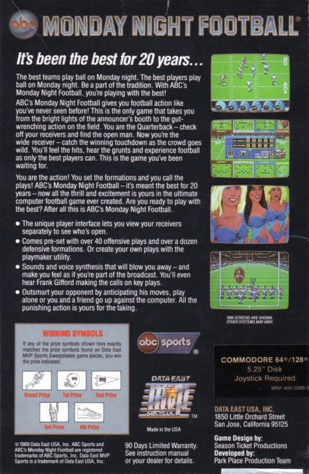 ABC Monday Night Football - Dos