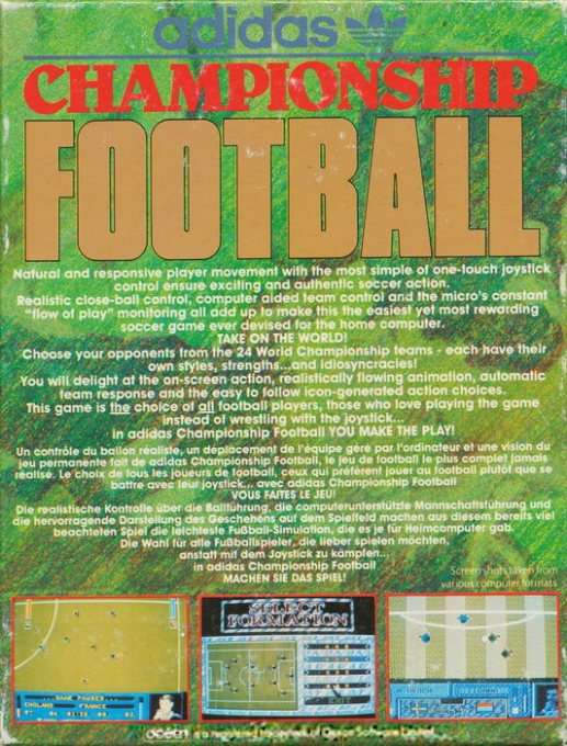 Adidas Championship Football - Dos