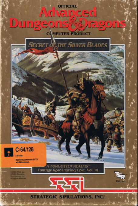 Advanced Dungeons & Dragons : Secret of the Silver Blades