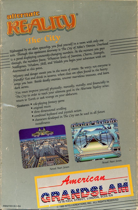 Alternate Reality : The City - Dos