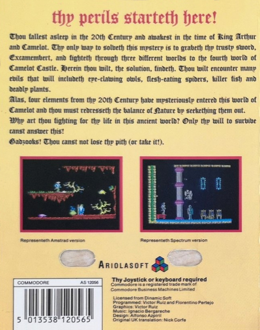 Camelot Warriors - Dos