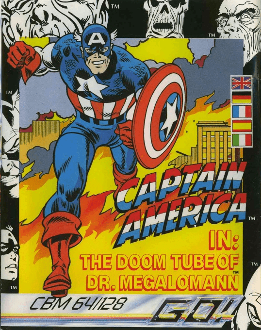 Captain America in the Doom Tube of Dr. Megalomann
