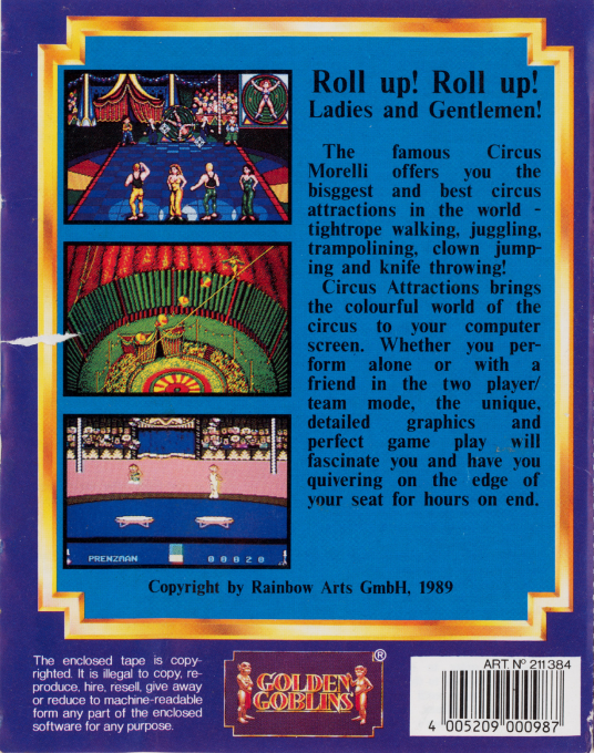 Circus Attractions - Dos