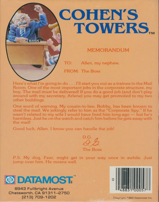 Cohen's Towers - Dos