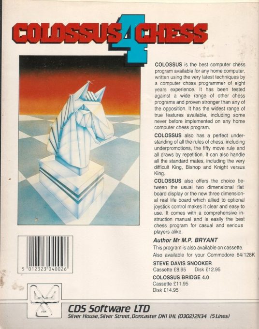Colossus Chess 4 dos