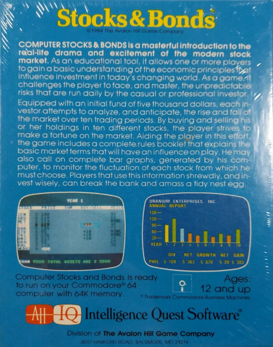 Computer Stocks & Bonds - Dos