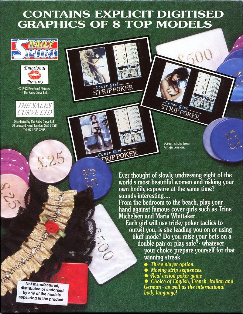 CoverGirl Strip Poker - Dos