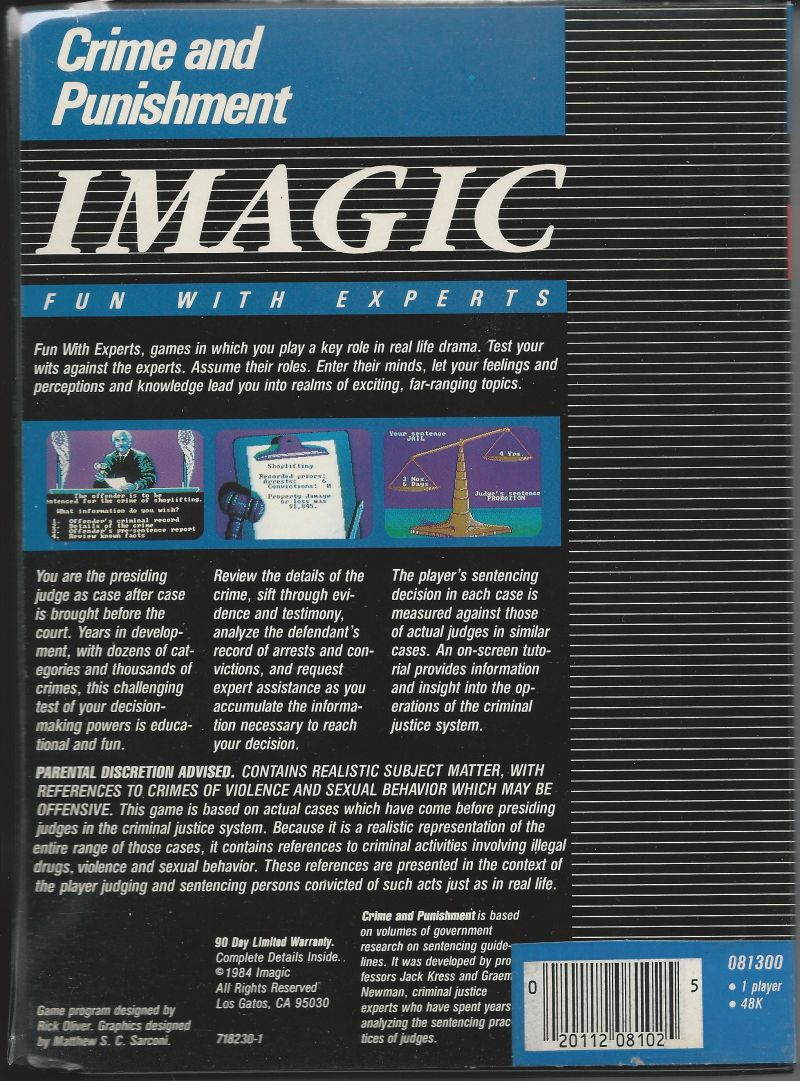 Crime and Punishment - Dos