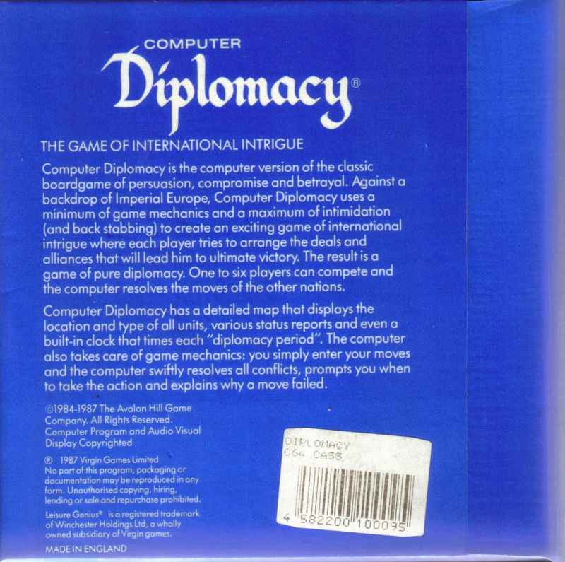 Diplomacy - Dos