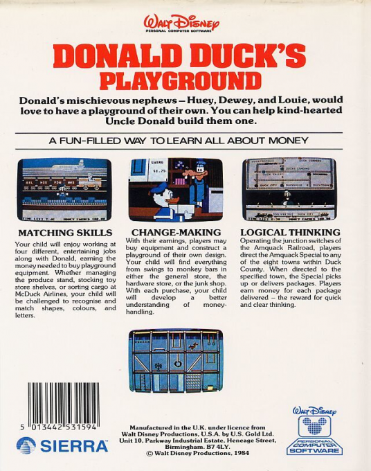 Donald Duck's Playground - Dos