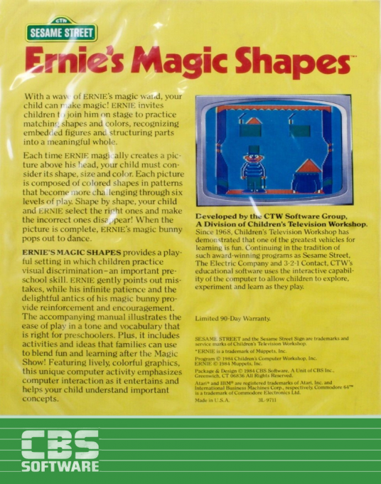Ernie's Magic Shapes - Dos