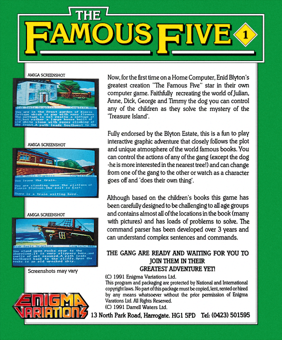 Famous Five, The - Five On A Treasure Island - Dos