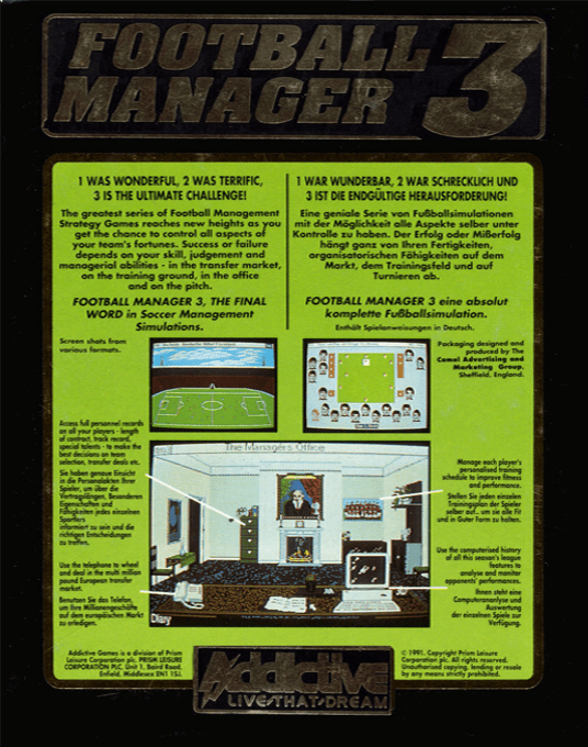 Football Manager 3 dos