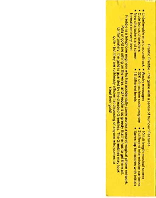 Frantic Freddie - Dos