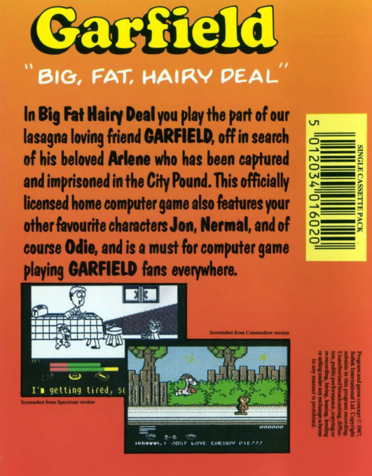 Garfield - Big, Fat, Hairy Deal - Dos