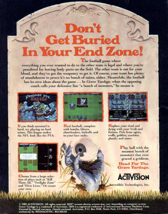 Grave Yardage - Dos