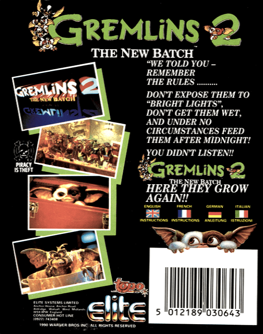 Gremlins 2 - The New Batch - Dos