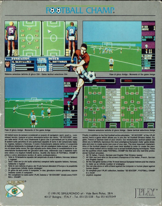 I Play : Football Champ - Dos