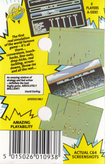 International Rugby Simulator - Dos