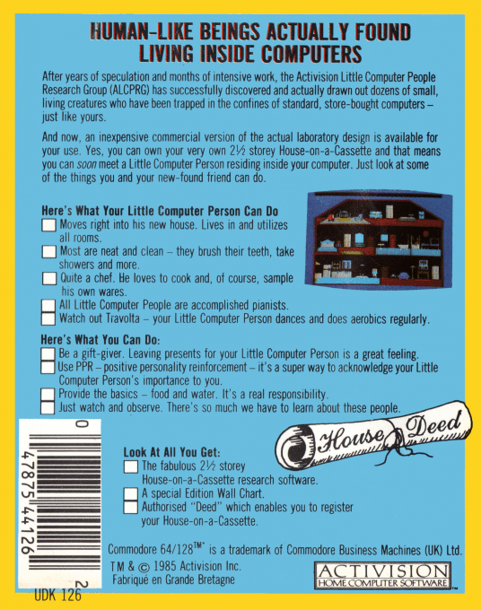 Little Computer People - Dos