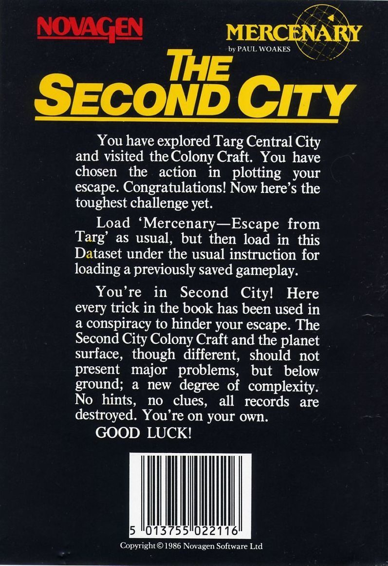 Mercenary 2 - The Second City dos