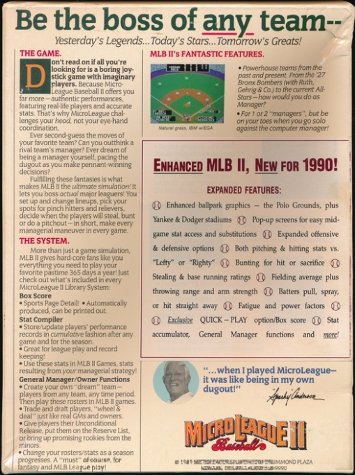 Microleague Baseball 2 dos