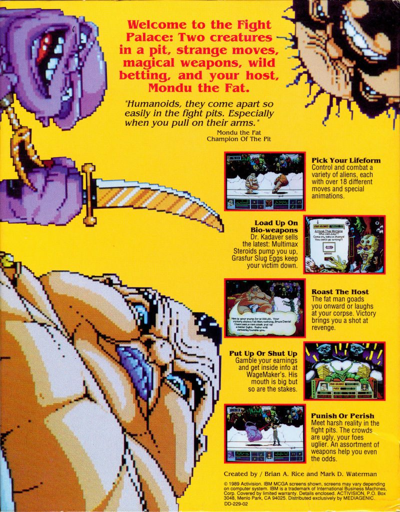 Mondu's Fight Palace dos