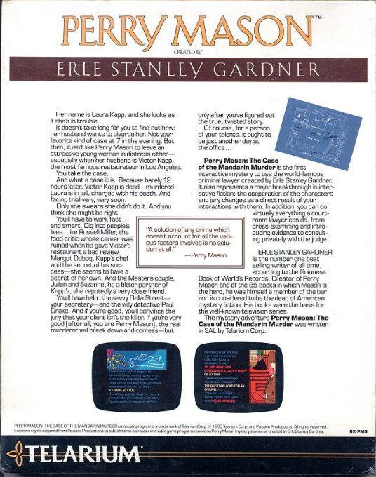 Perry Mason : The Case of the Mandarin Murder dos