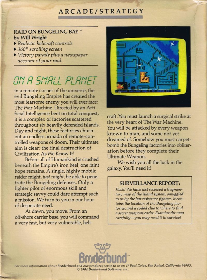 Raid on Bungeling Bay dos