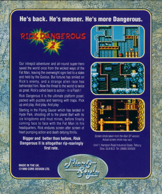 Rick Dangerous 2 dos