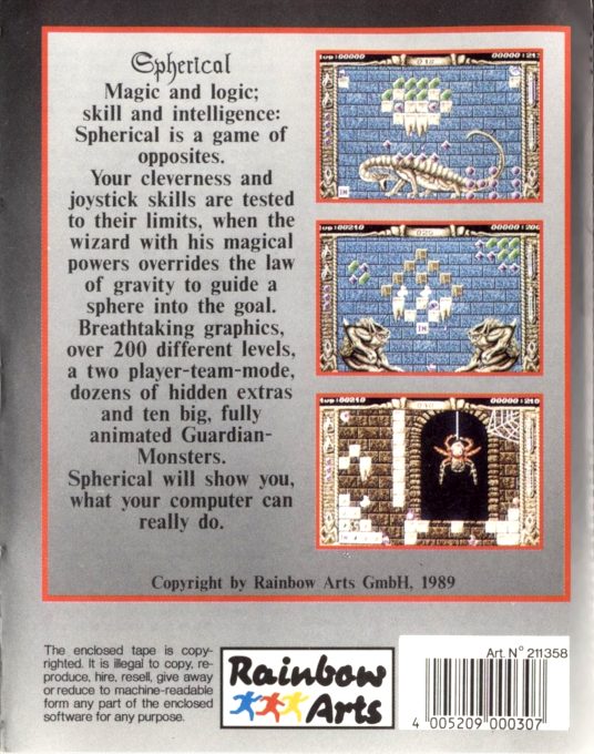 Spherical (Rainbow Arts) dos