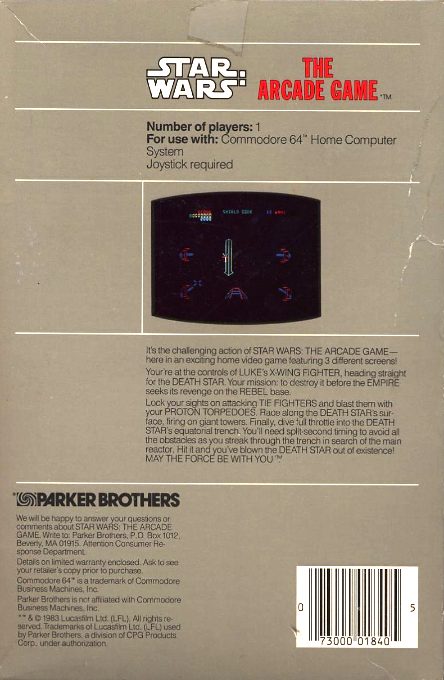 Star Wars : The Arcade Game dos