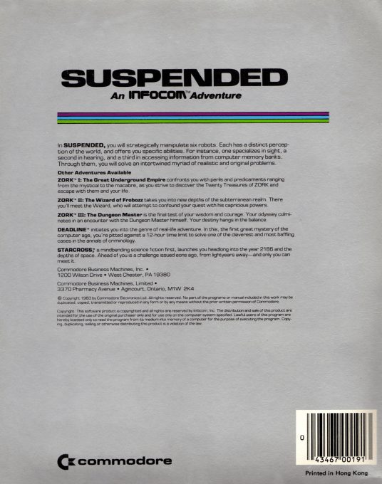 Suspended dos
