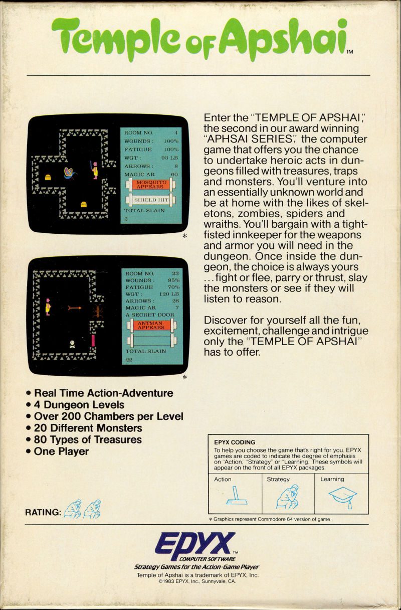 Temple of Apshai dos