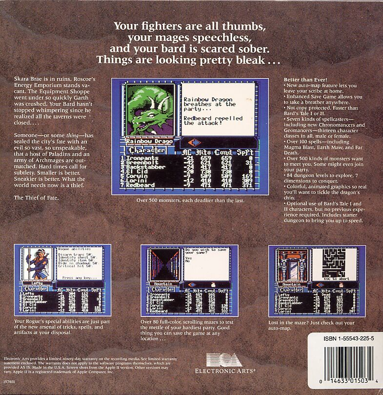 The Bard's Tale III : Thief of Fate dos