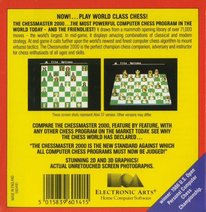 The Chessmaster 2000 dos