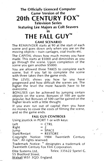 The Fall Guy dos