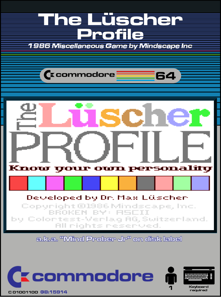 The Lüscher Profile