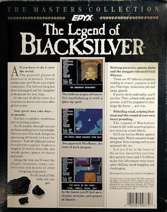 The Legend of Blacksilver dos