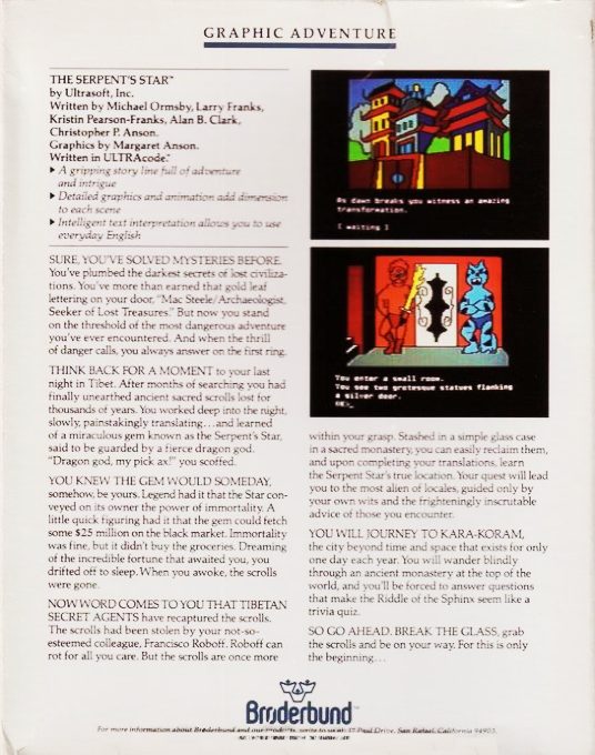 The Serpent's Star dos