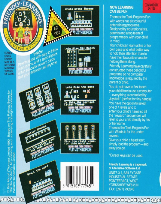 Thomas The Tank Engine's Fun With Words dos